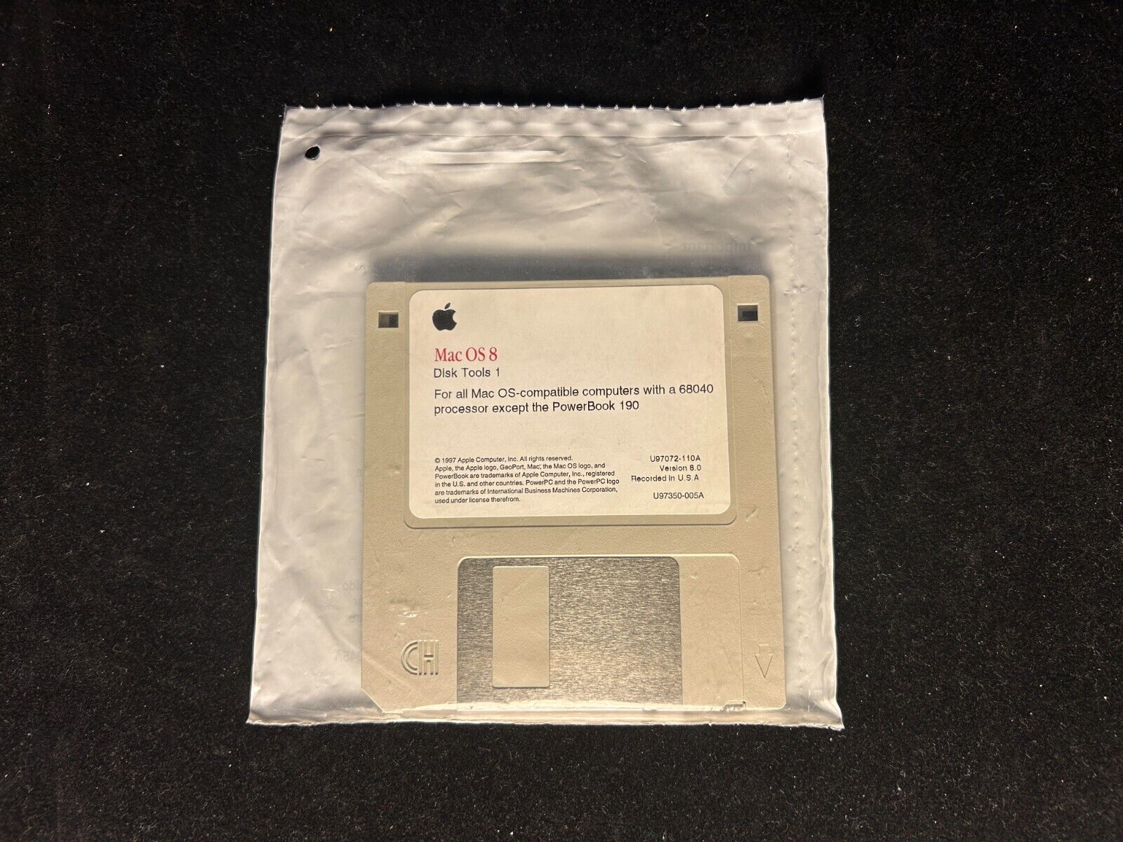 Mac OS 8 Apple Macintosh Disk Tools Floppy Disks 1 & 2; New Sealed