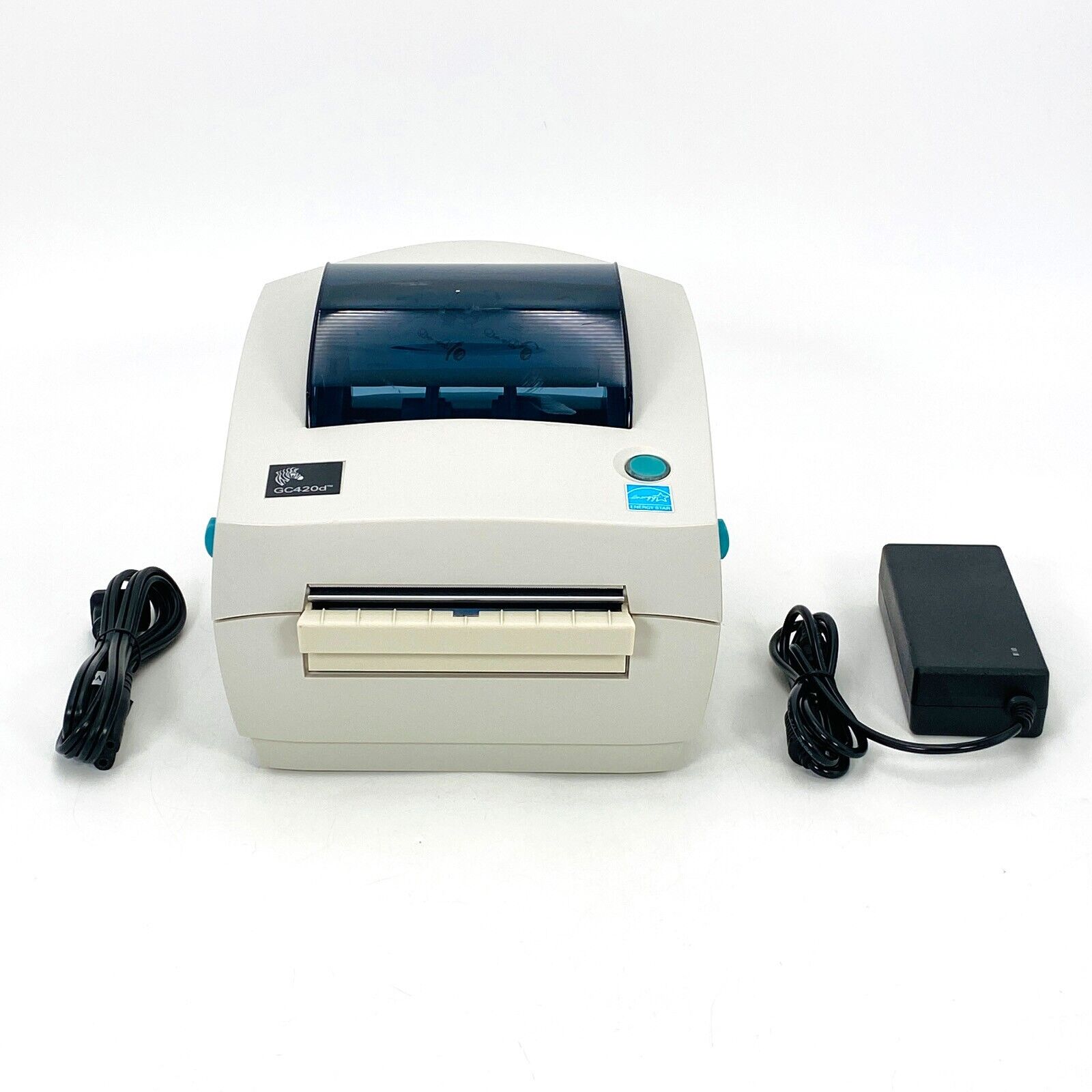 Zebra GC420d Direct Thermal Label Printer Dispenser USB Serial Parallel TESTED