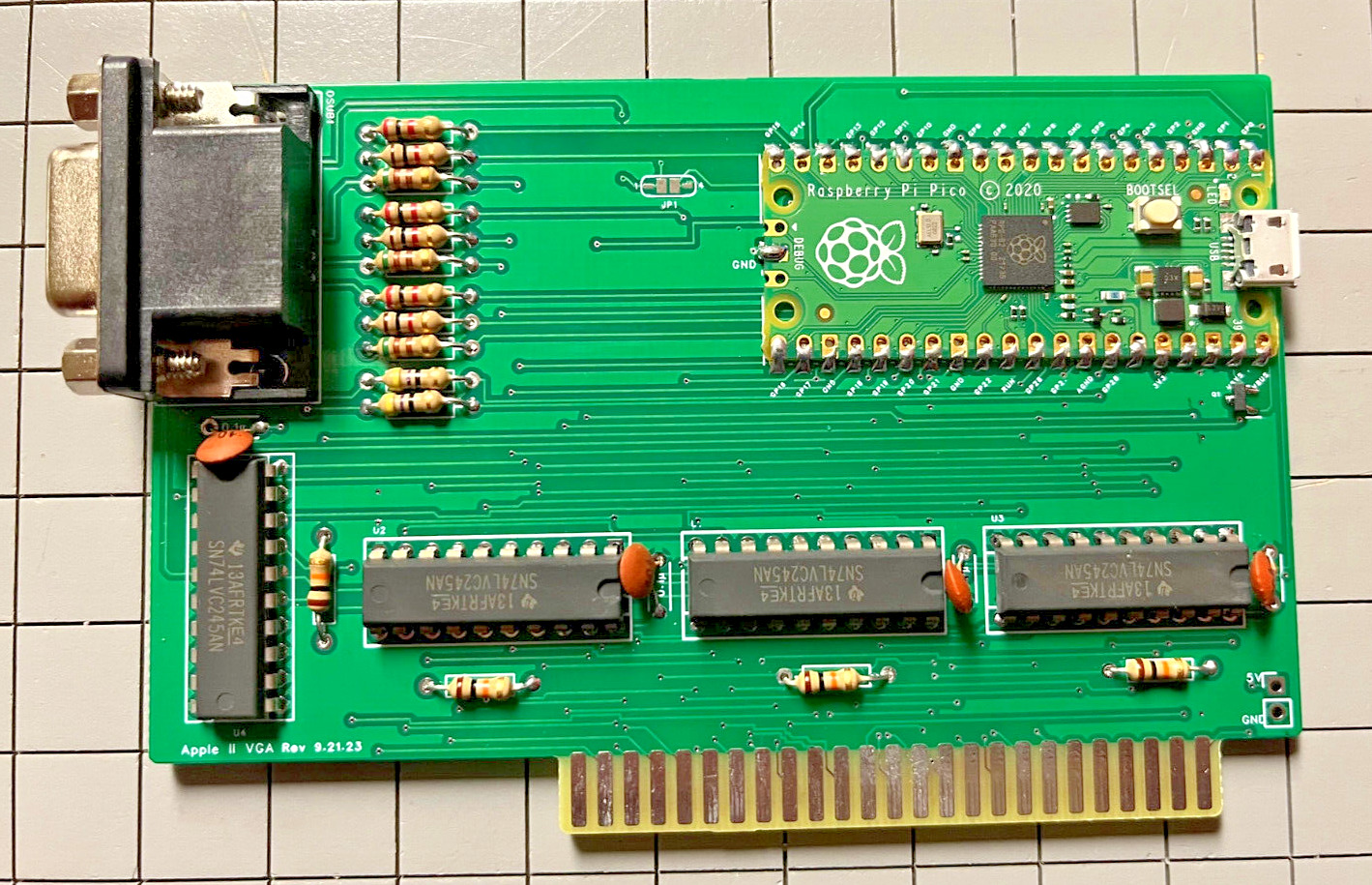 APPLE IIe VGA Graphics Card Sharp Graphics Fully Built and Programmed