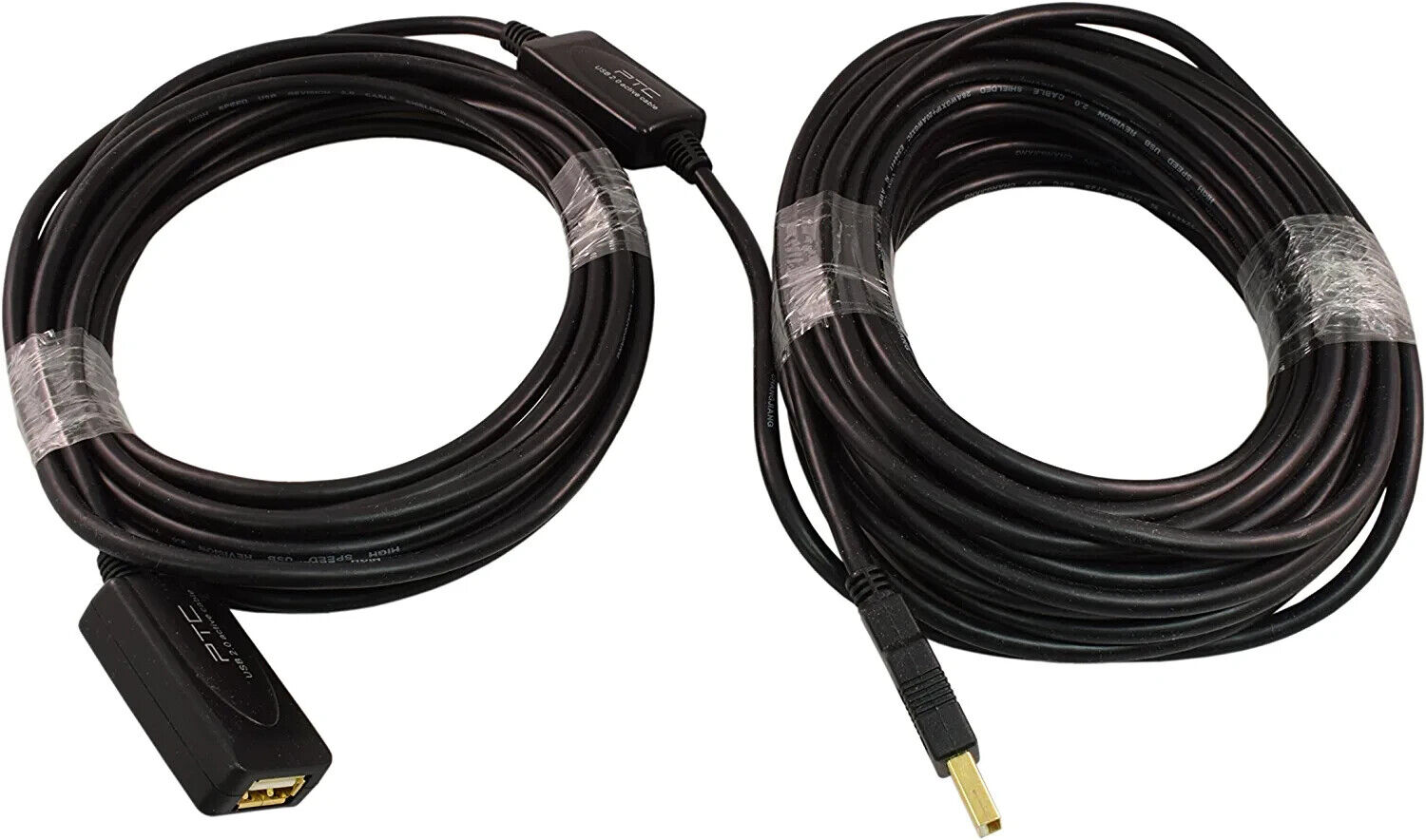 49FT (15M) PTC USB 2.0 Active Repeater Extension M/F Cable - Supports High Speed