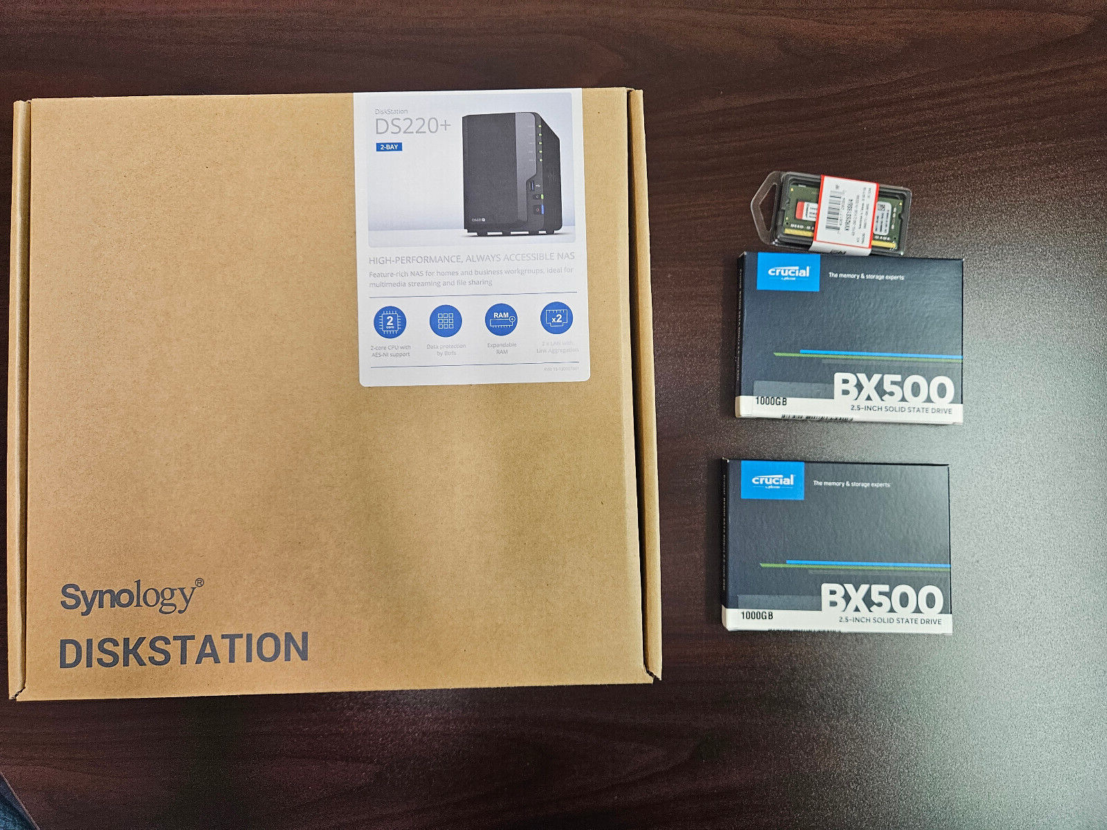 NEW Synology DiskStation DS220+ 2-Bay NAS Enclosure - 2TB Included