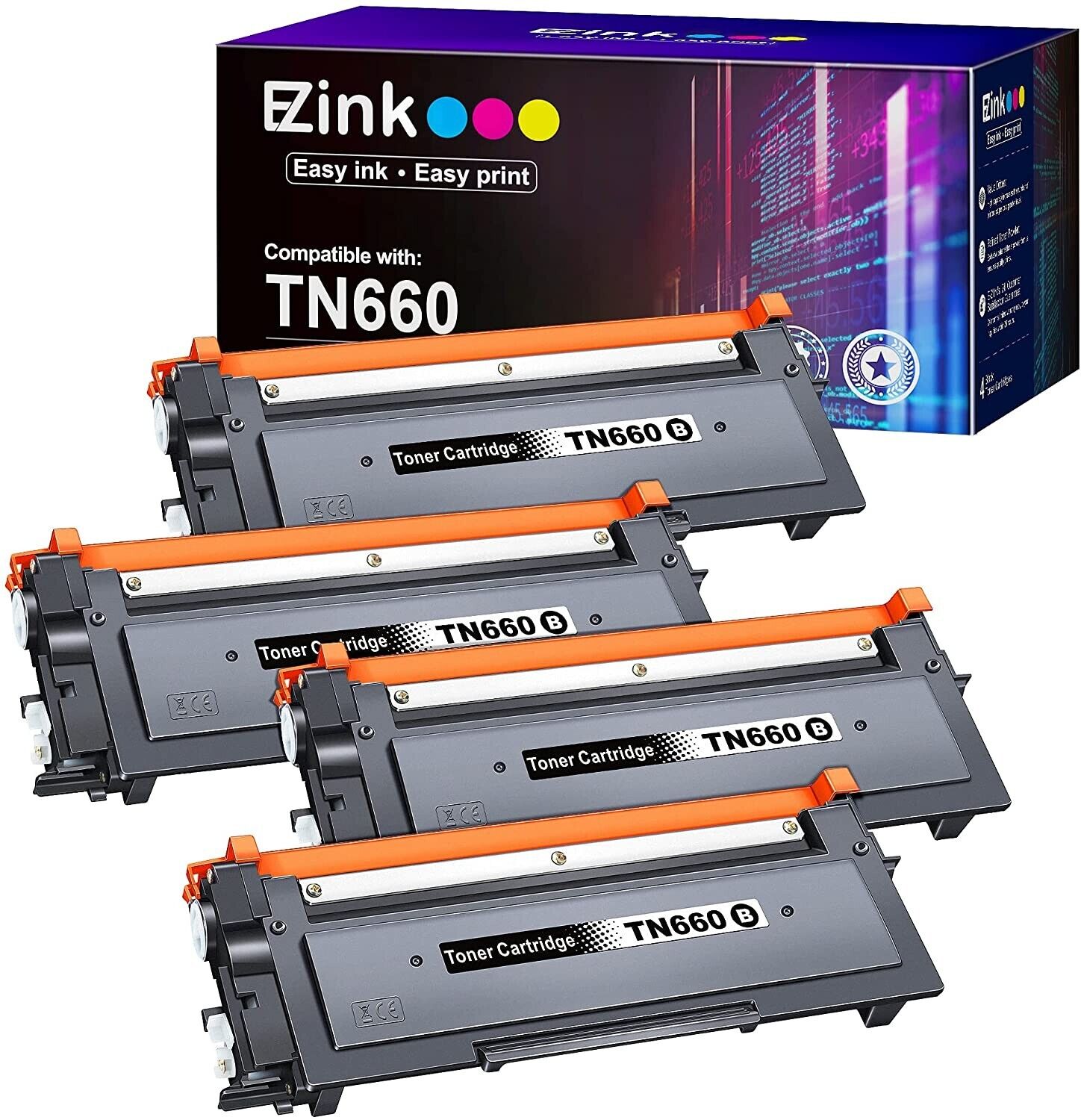 E-Z Ink Premium Toner Cartridge Replacement for Brother TN660 TN630 Exp.Dec 2024