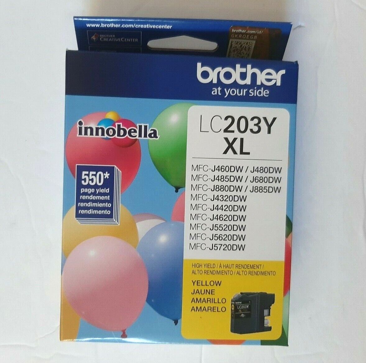 Brother LC203 XL Ink Cartridge,High Yield, Black or Yellow or Magenta or Cyan