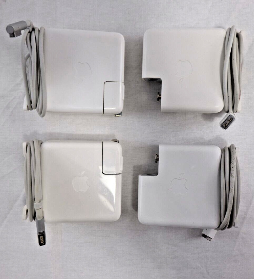 APPLE Lot of 4 OEM 60W Magsafe 2 Variety Bundle Power Adapter (A1435)