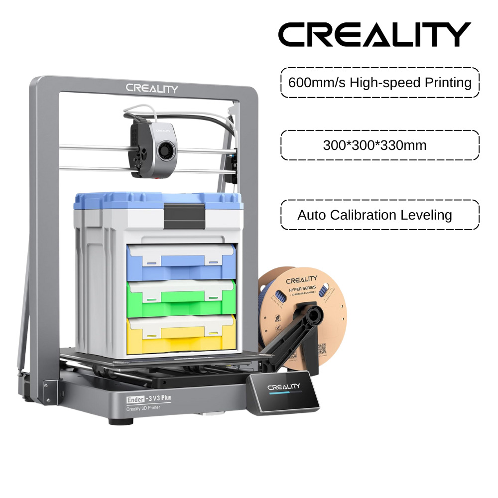 Creality Ender 3V3 Plus 3D Printer Direct Drive Extruder Stable Metal Build
