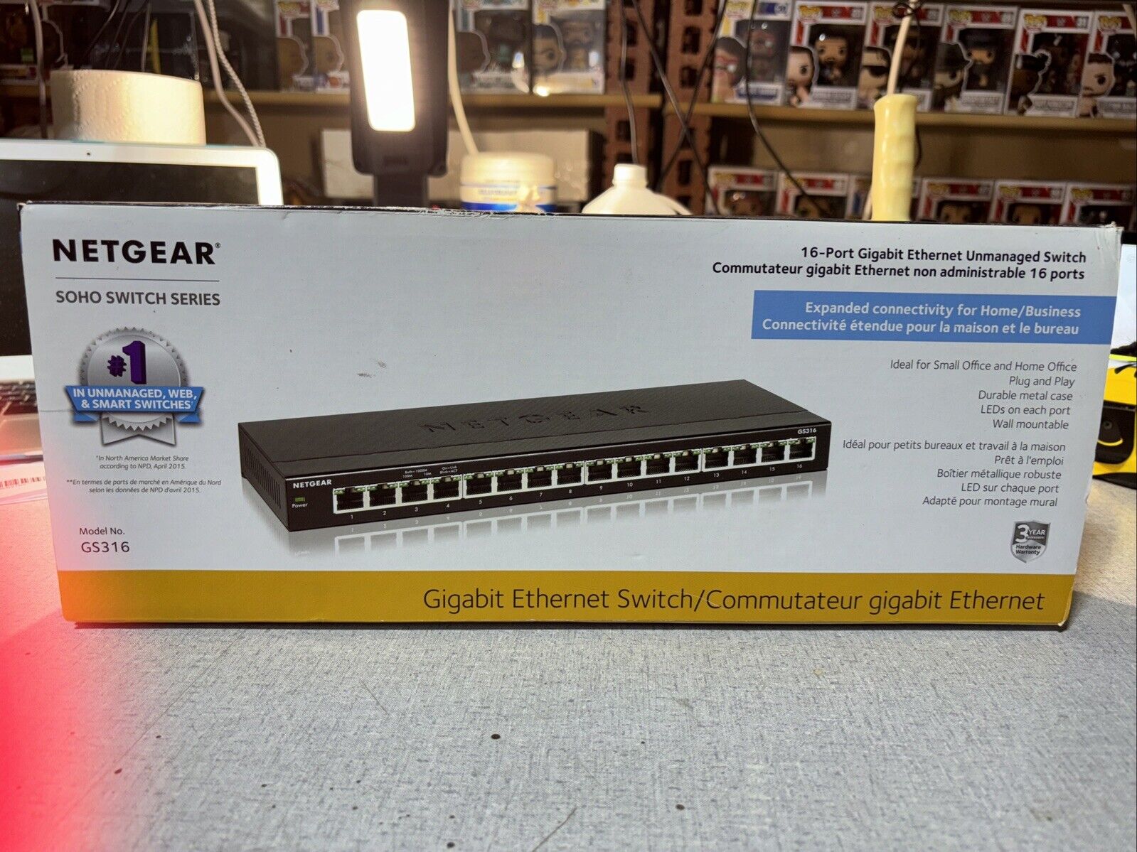 NETGEAR Business 16-Port Gigabit Ethernet Unmanaged Switch GS316