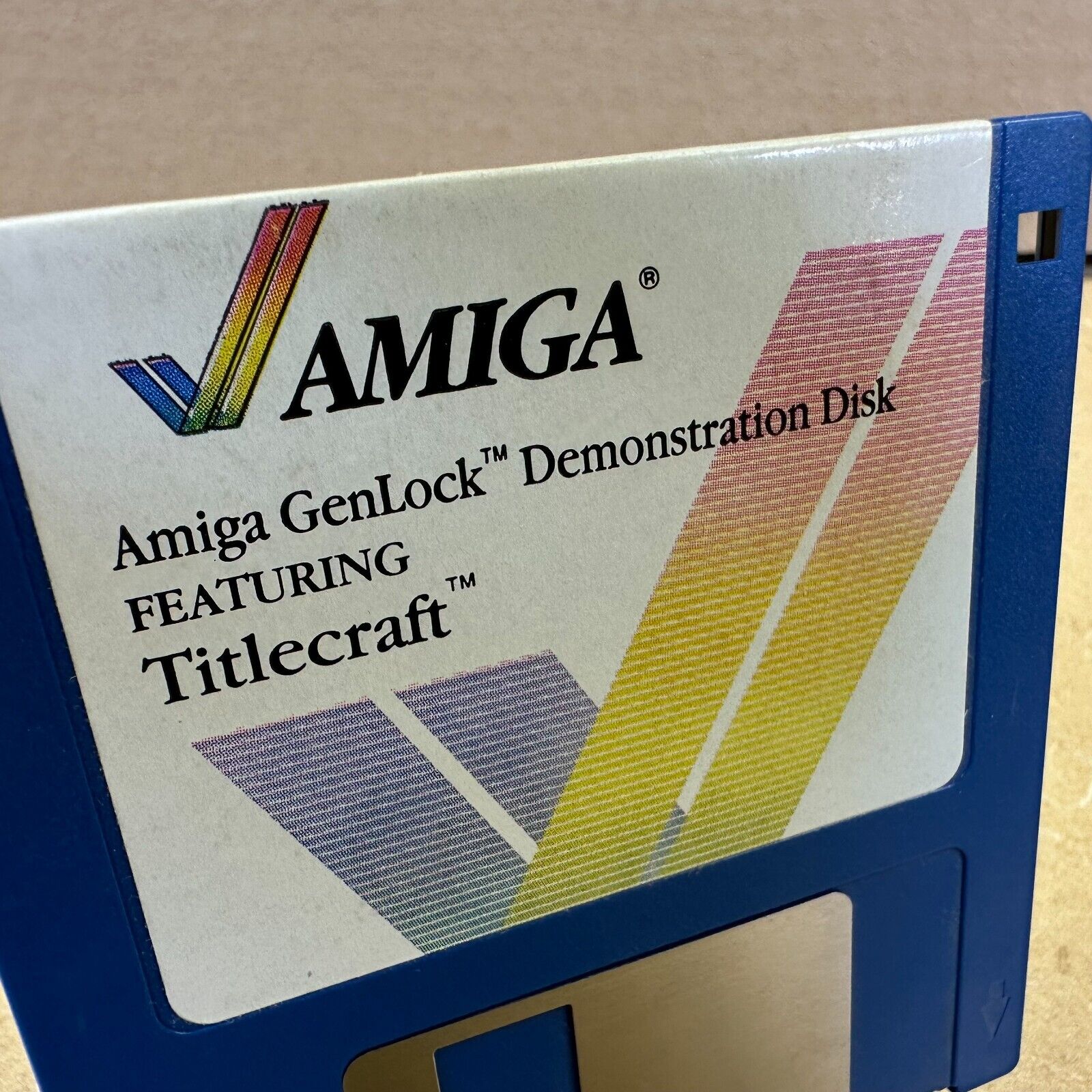 DEALER DEMONSTRATION DISK AMIGA GENLOCK TITLECRAFT COMMODORE Computers 1985 RARE
