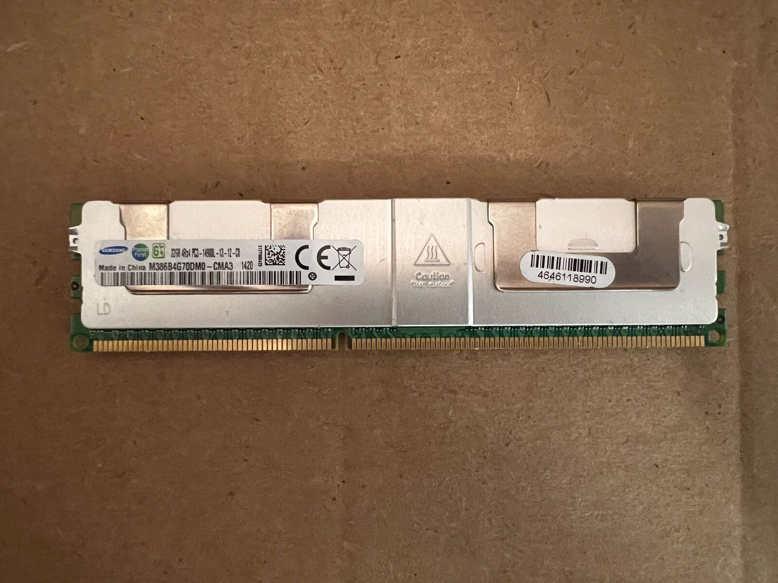 SAMSUNG 32GB HPE ECC SERVER MEMORY RAM DDR3 M386B4G70DM0-CMA3 M2-4(17)