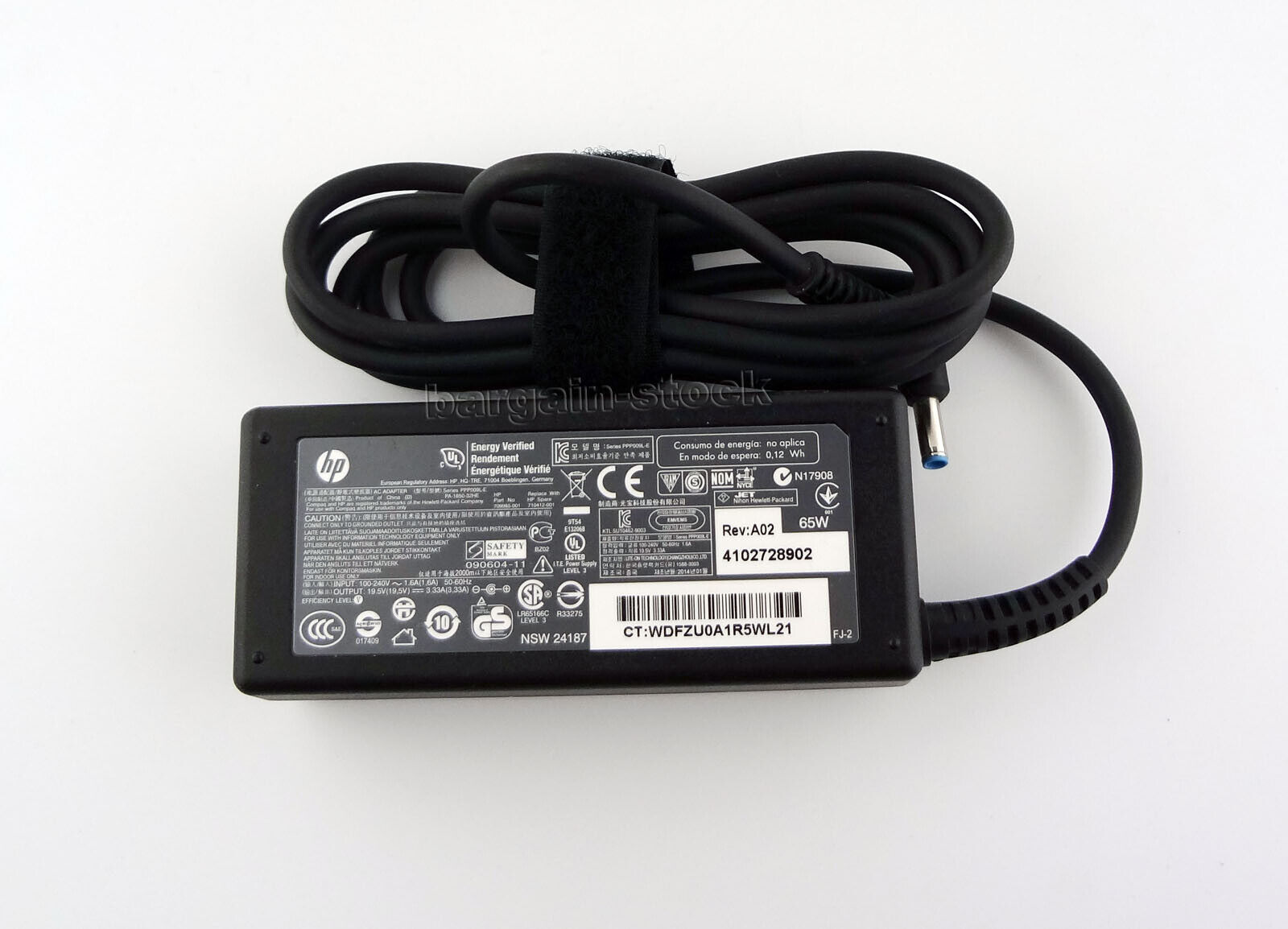 Genuine 65W AC Power Adapter Charger For HP ENVY 13-ba1097nr Laptop 19.5V 3.33A