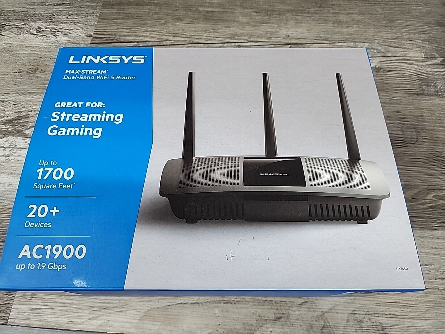 Linksys MAX-STREAM AC1900 MU-MIMO Dual-Band 2.4GHz/5GHz Gigabit Wi-Fi Router