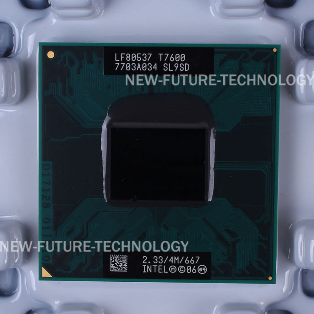 Intel Core 2 Duo T7600 (LF80537GF0534M) SL9SD CPU Processor 667/2.33 GHz 34W