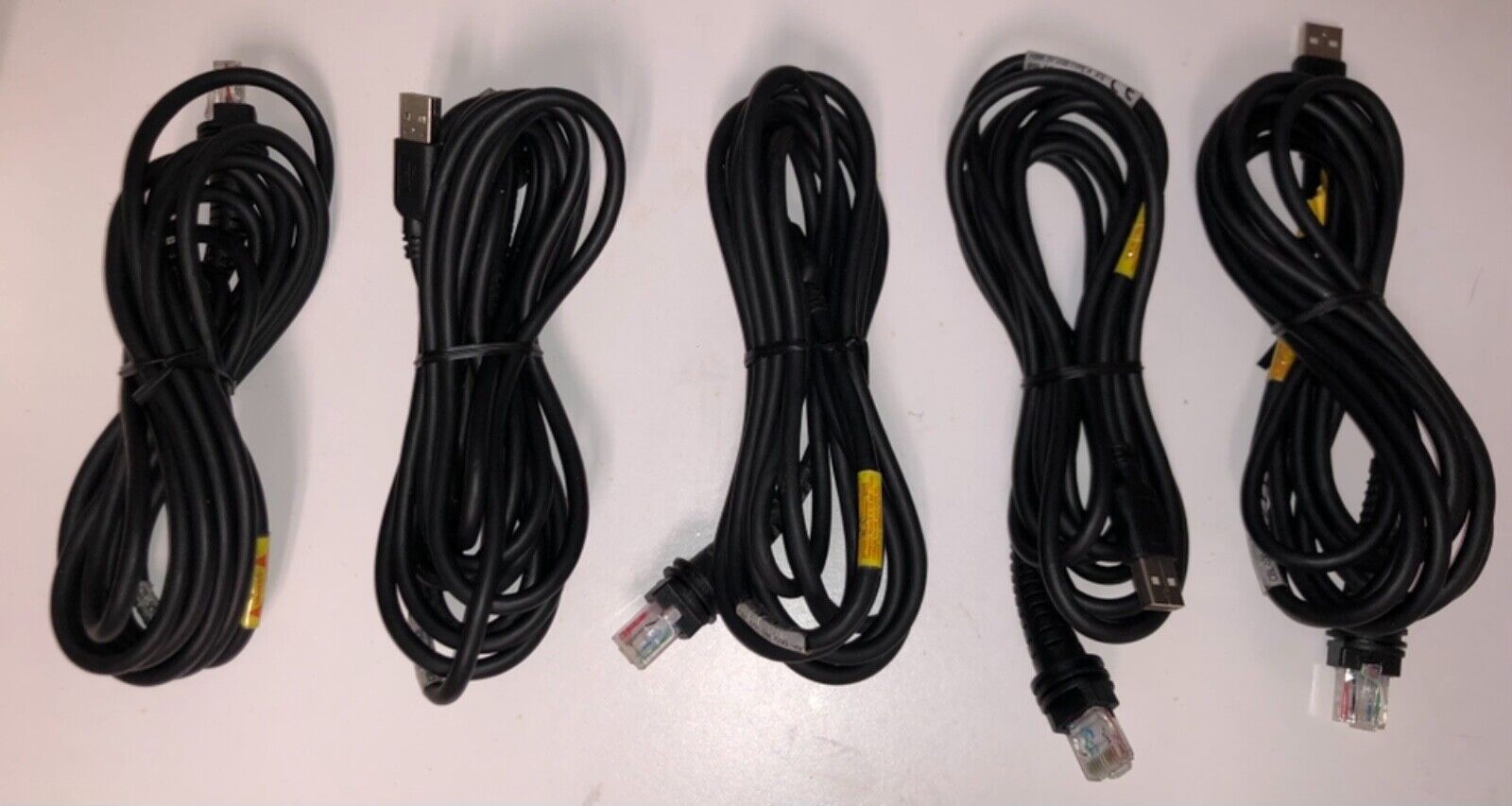 Lot of 5 Honeywell CBL-500-300-S00 Male USB Cable Type A 3M/9.8' 5v