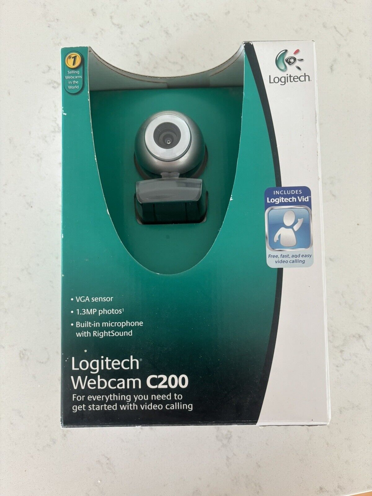 Logitech Webcam C200 Opened Box But Never Used Original Box And Manual/Software