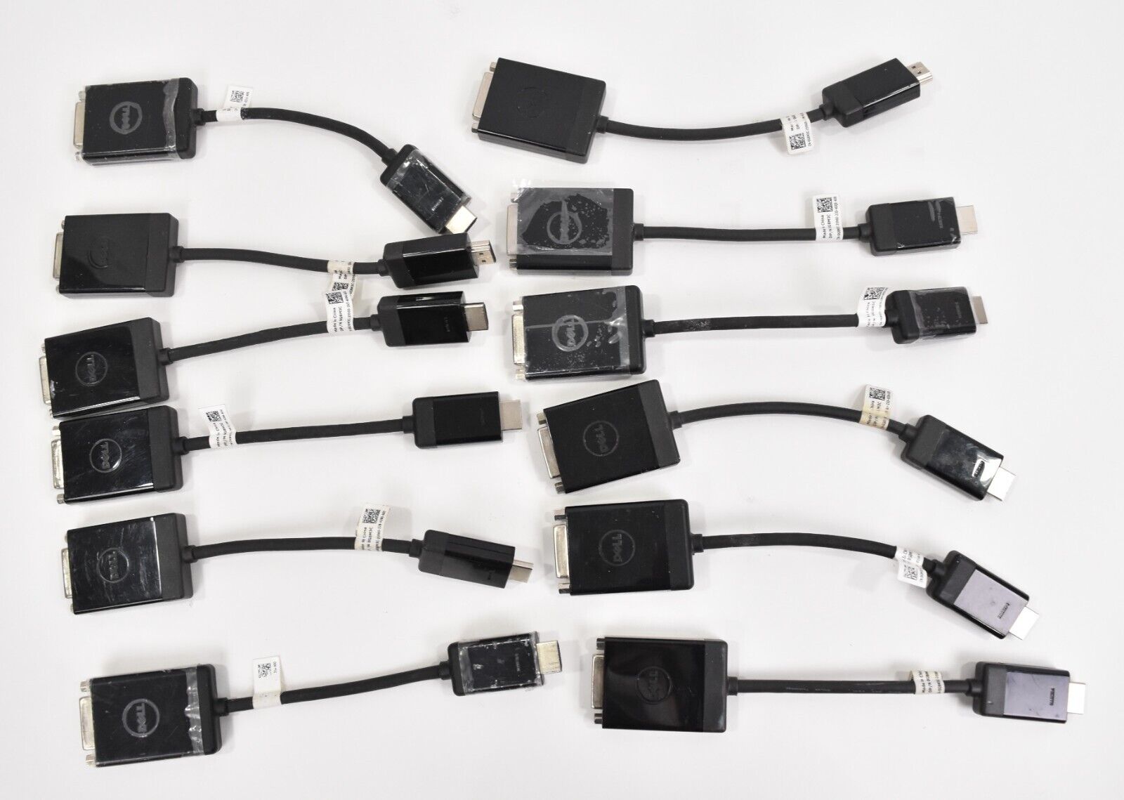Lof of (12) Dell DVI To HDMI Display Video Adapters G8M3L