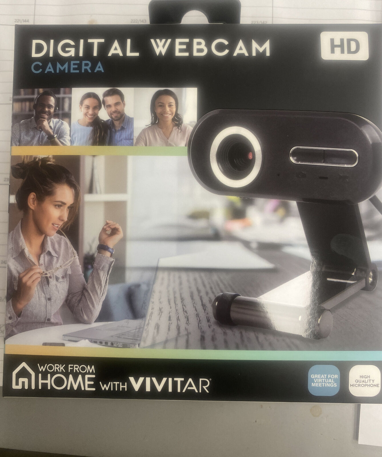 NEW Vivitar VWC104BLK HIGH quality Digital Web Camera And Microphone