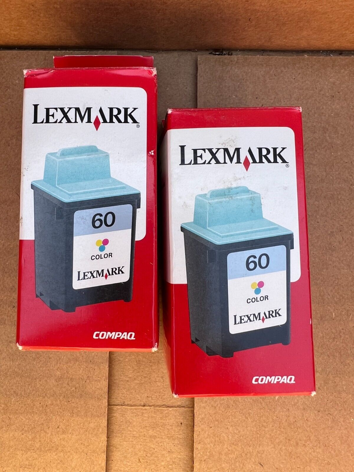 (Lot of 2) GENUINE Lexmark 60 Print Cartridges NEW & SEALED Lexmark Z12 Z22 Z32