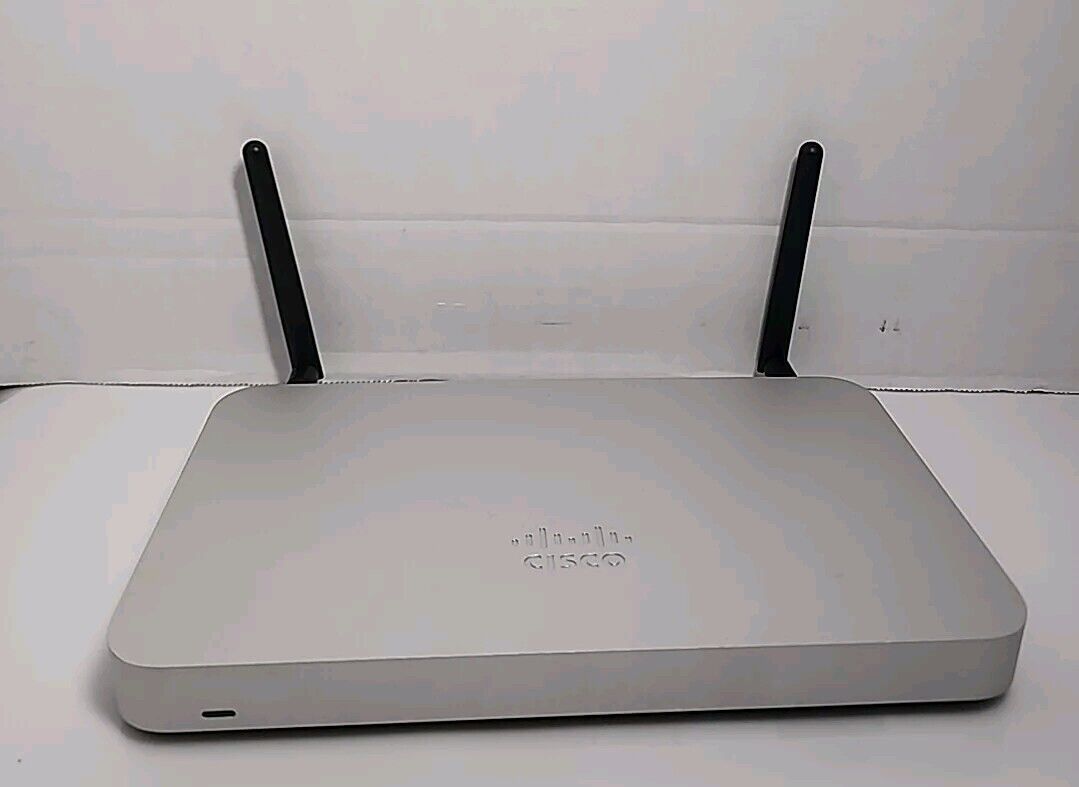 Cisco Meraki MX64W-HW Wireless 250Mbps 6x 1GB RJ-45 UNCLAIMED Firewall w/Adapter