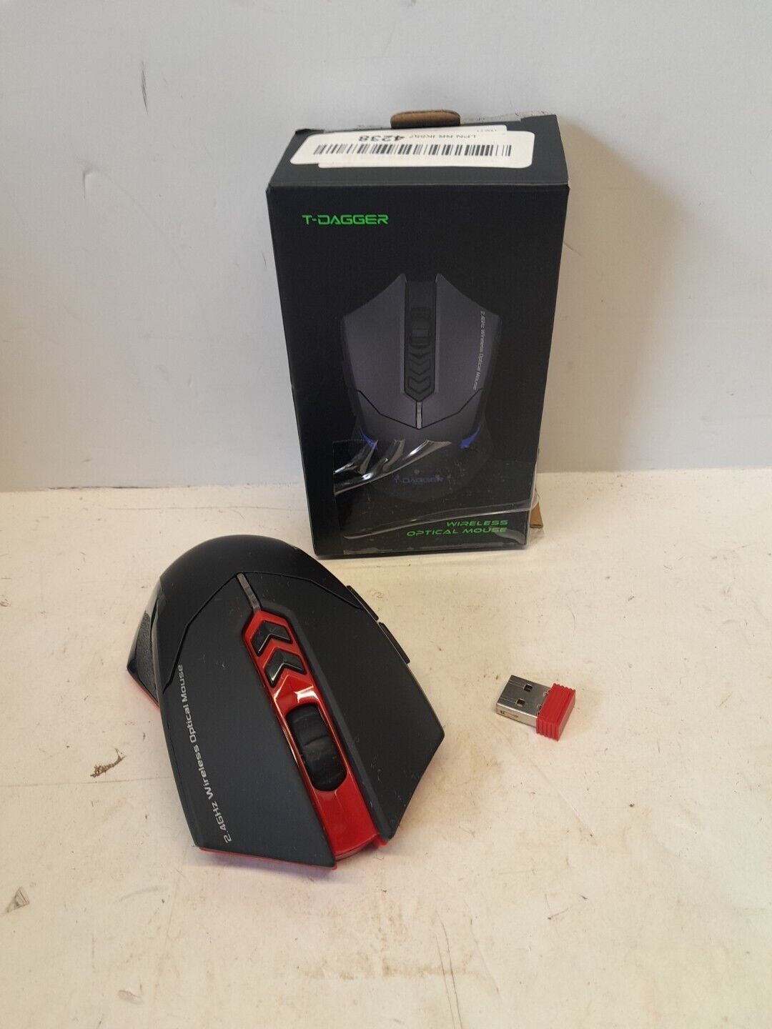 T-DAGGER Wireless Optical Gaming Mouse TGPC066DB Black TG066