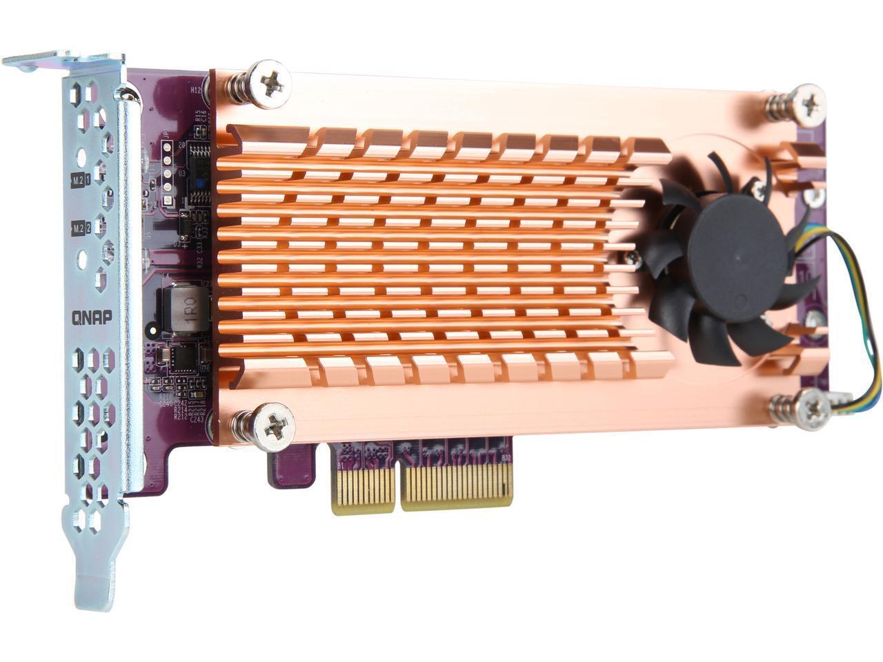 QNAP QM2-2P-244A Dual M.2 22110/2280 PCIe SSD Expansion Card