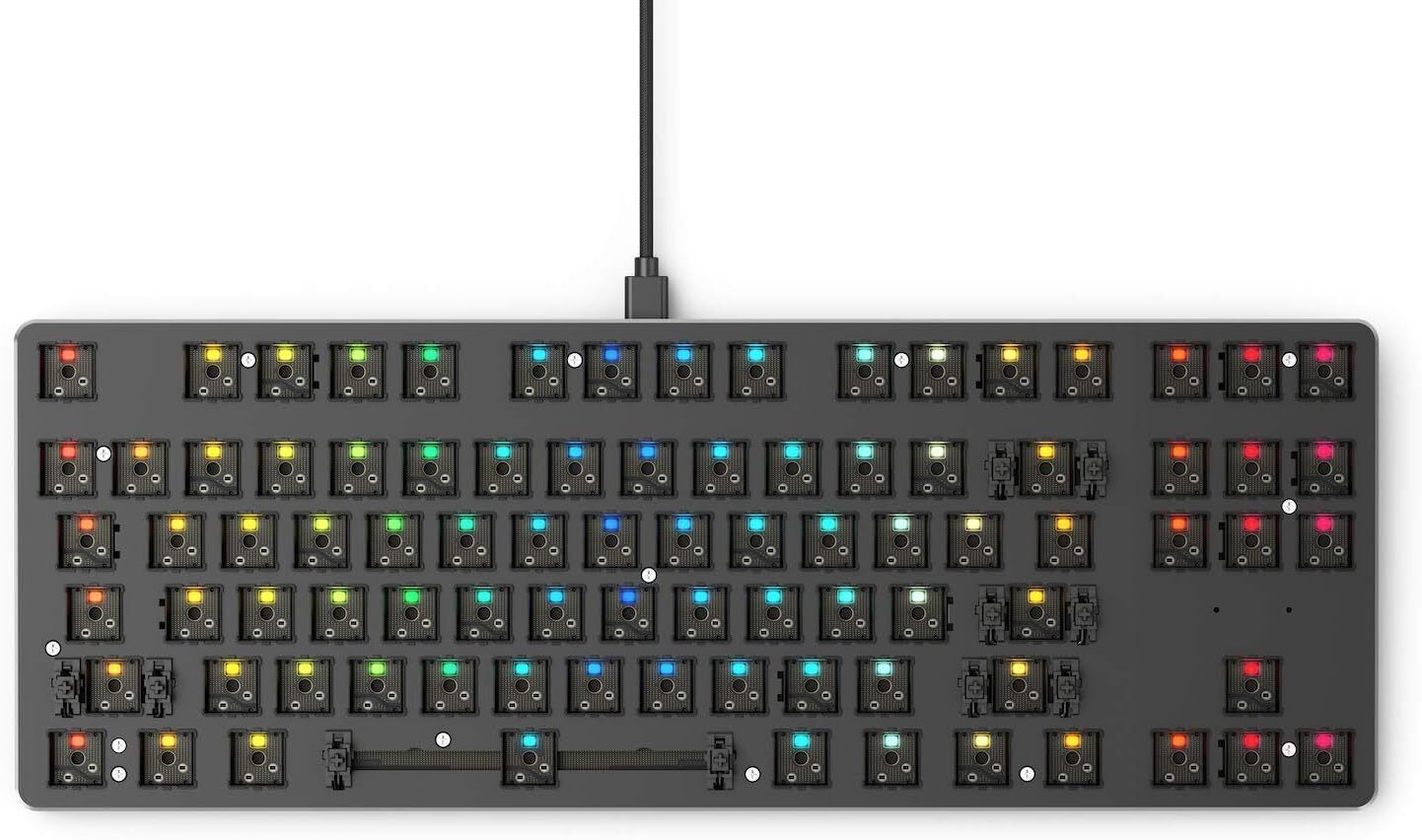Glorious Custom Gaming Keyboard - GMMK 85% percent TKL Barebone Mechanical