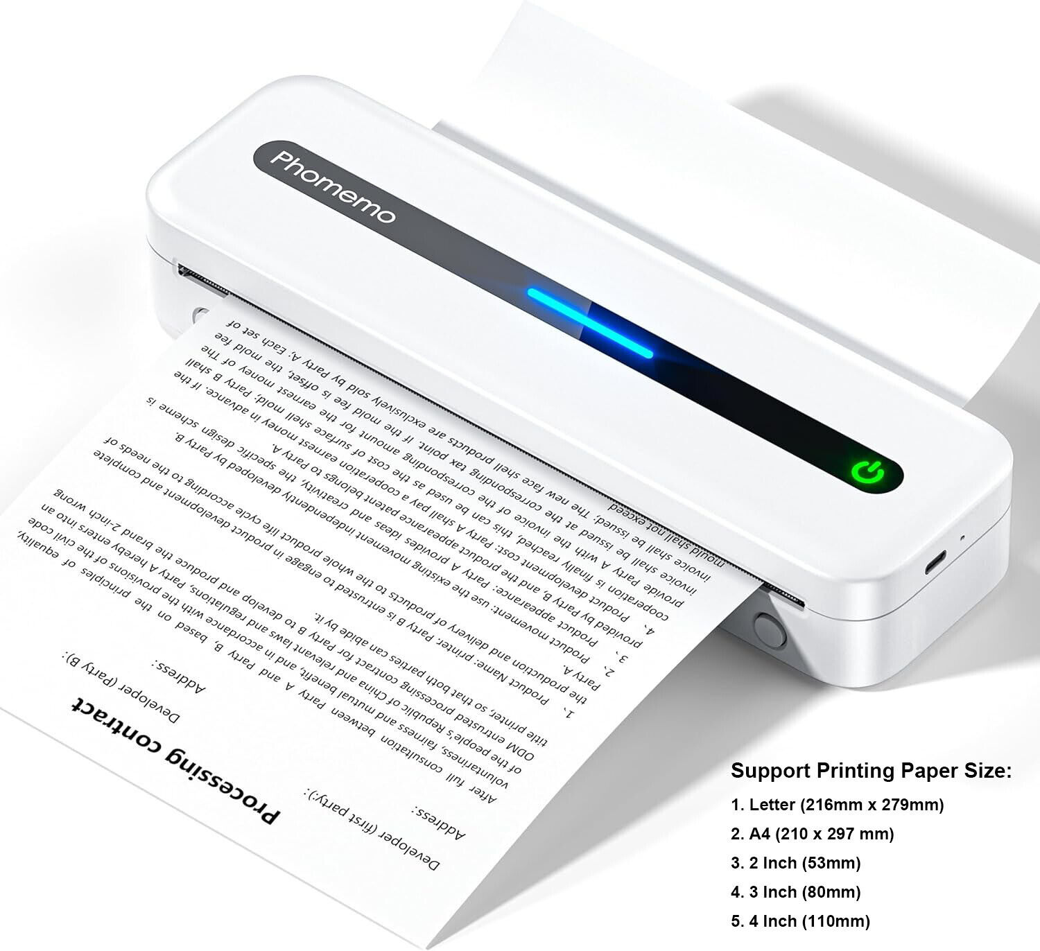 Phomemo M832 Portable Printer [Upgrade] Portable Printer Wireless for Travel LOT