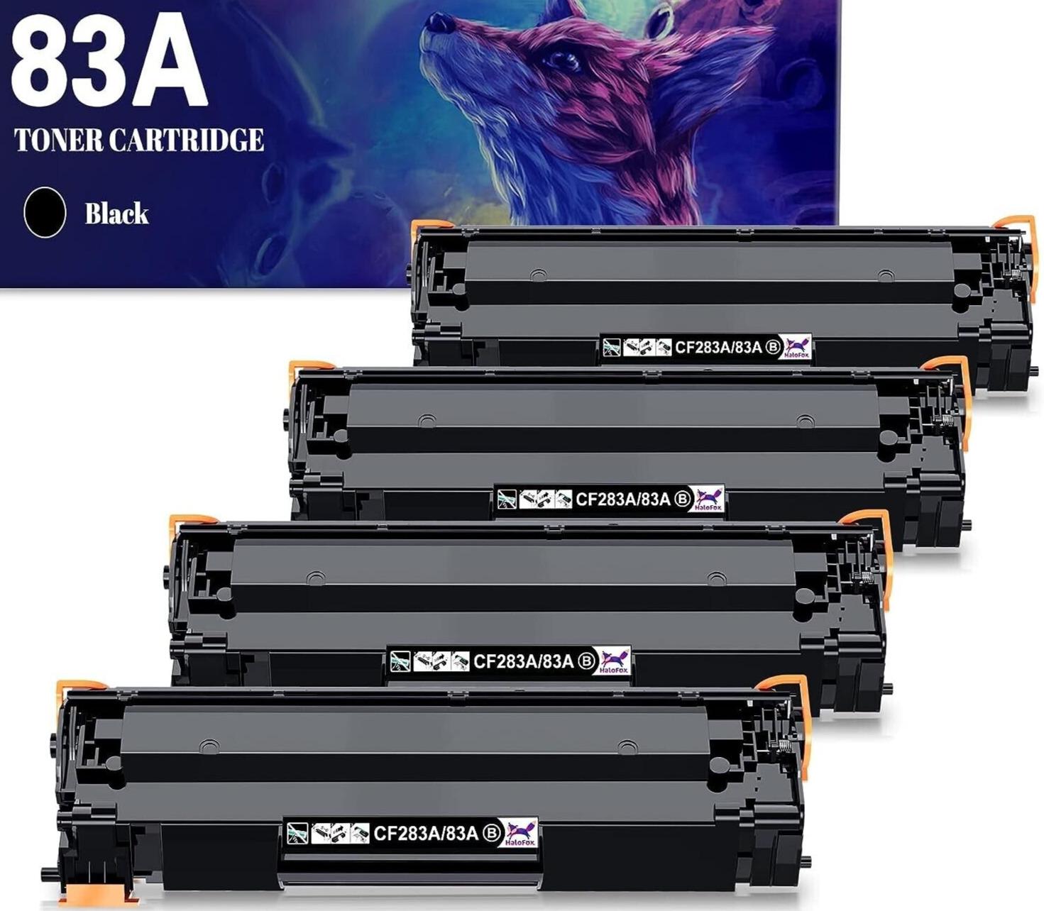 4 Pack CF283A 83A Toner Cartridge for HP LaserJet Pro MFP M127fw M127fn