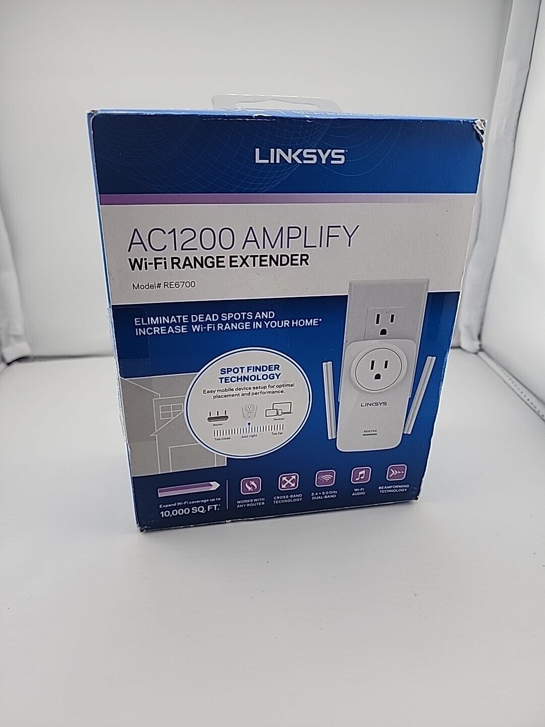 Linksys AC1200 Amplify Dual-Band Wi-Fi Range Extender (RE6700)