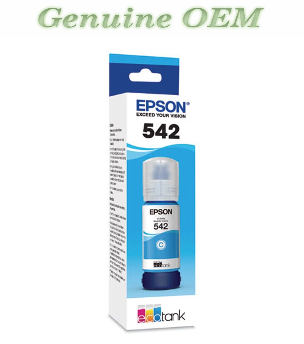 T542220-S Original OEM Epson T542 DURABrite Ink Cartridge, Cyan Ultra High Yield
