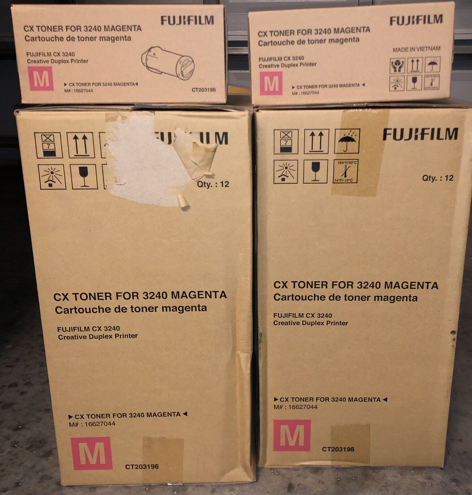 NEW Lot Of 21 Fujifilm Magenta Toner Cartridge for 3240 CT203196  Wholesale