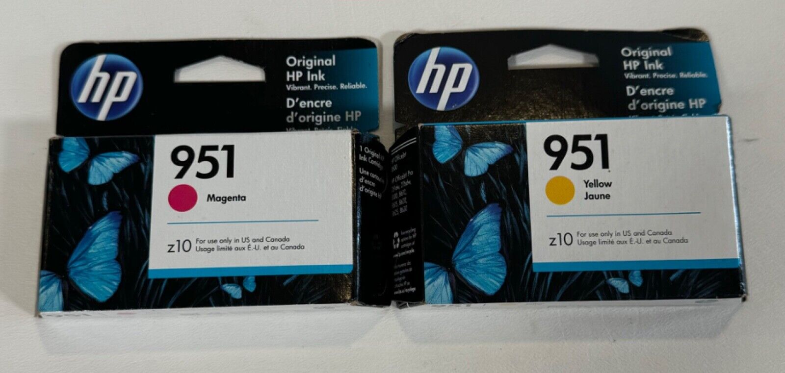 HP Geniune 951 XL Ink Cartridges Magenta Yellow Exp- Dec 2023