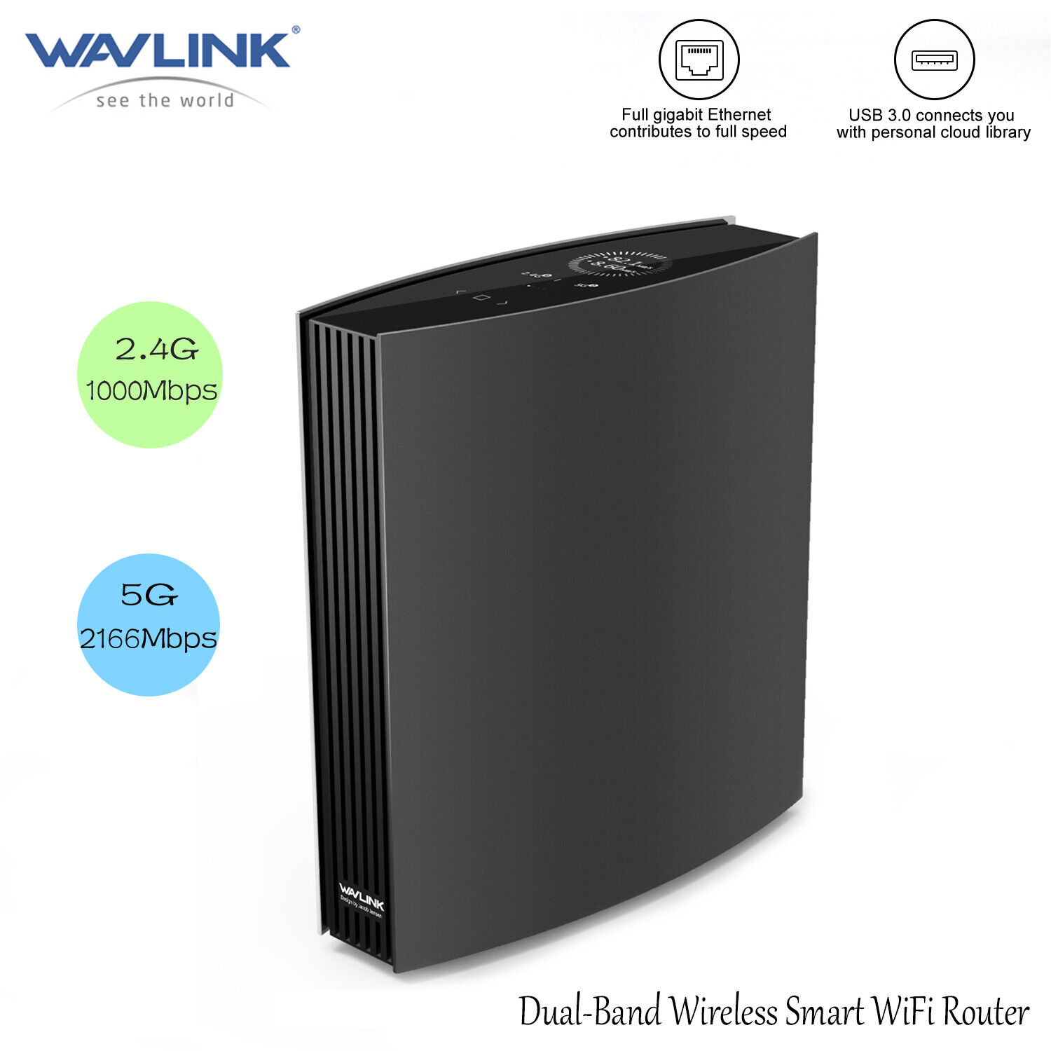 Wavlink AC3200 WiFi Router-Dual Band MU-MIMO Gigabit Wireless Internet Router