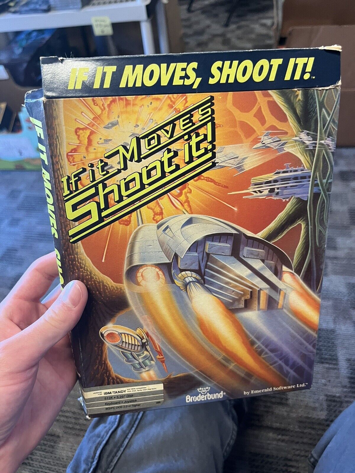 If it Moves Shoot it Player\'s Manual And Game In Box Rare Htf Oop Pc