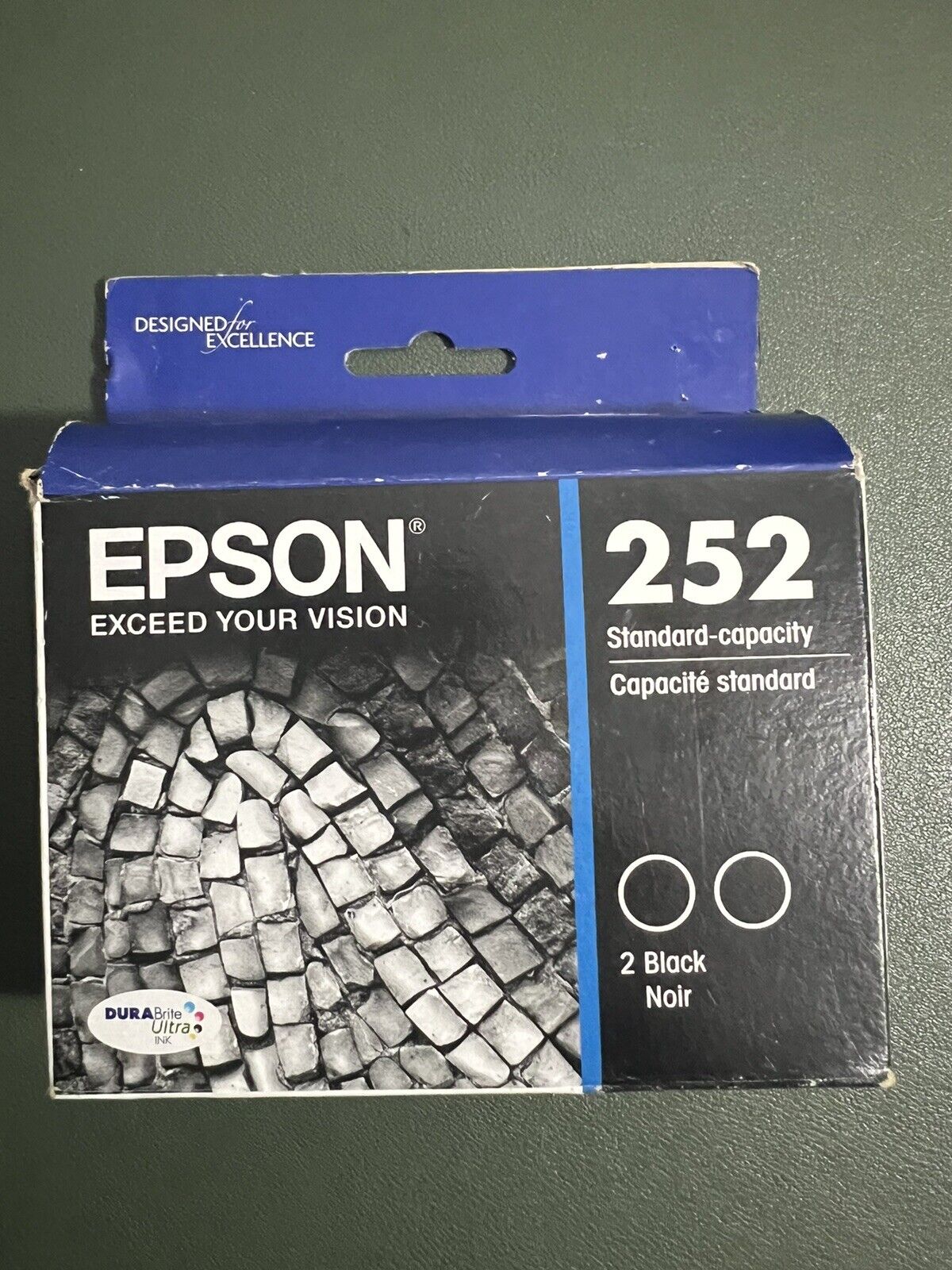 Epson 252 2pk Ink Cartridges - Black (T252120-D2) Expired 08/2022