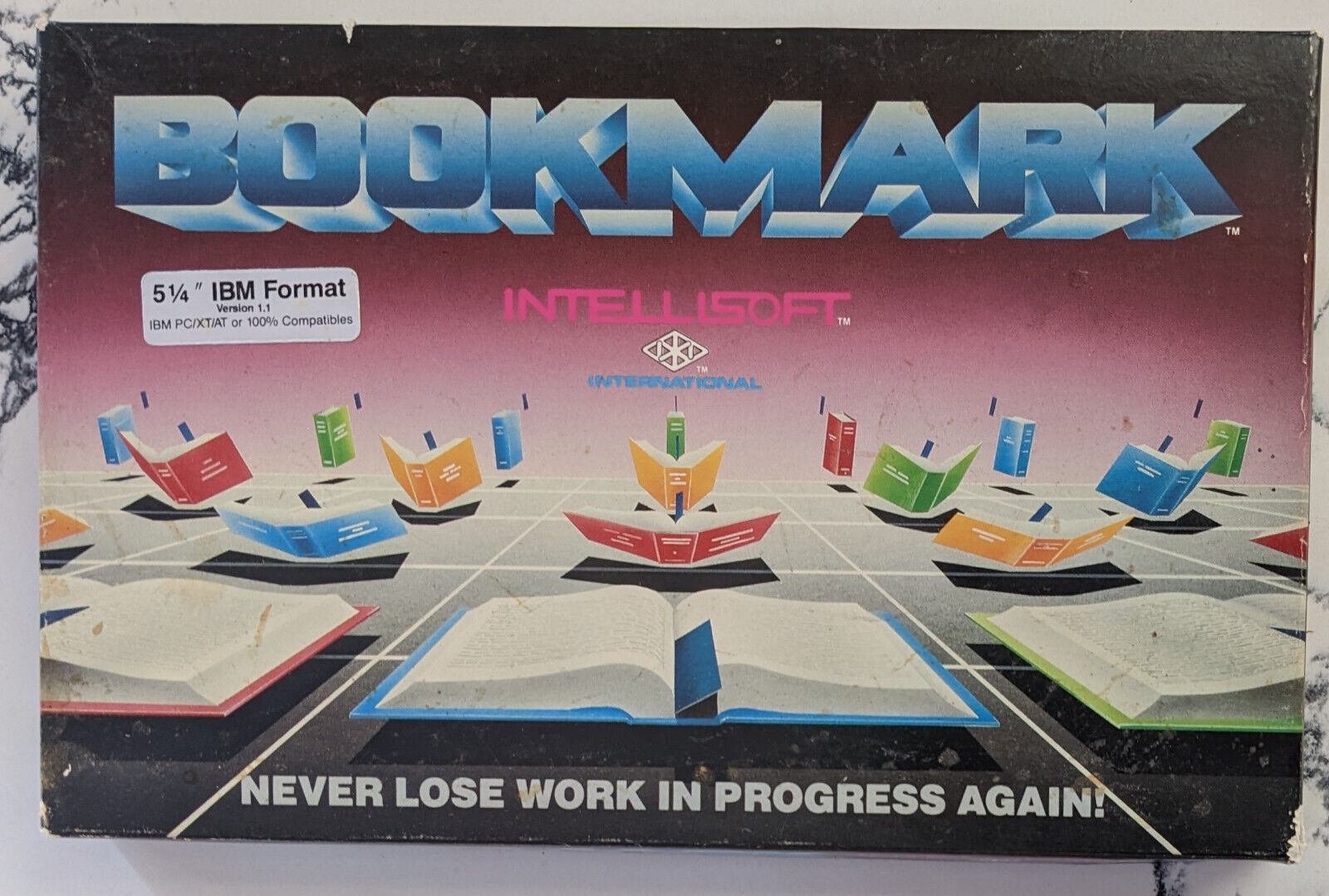 Intellisoft Bookmark 5.25 IBM PC/XT/AT Version 1.1 Data Protection Software 1986