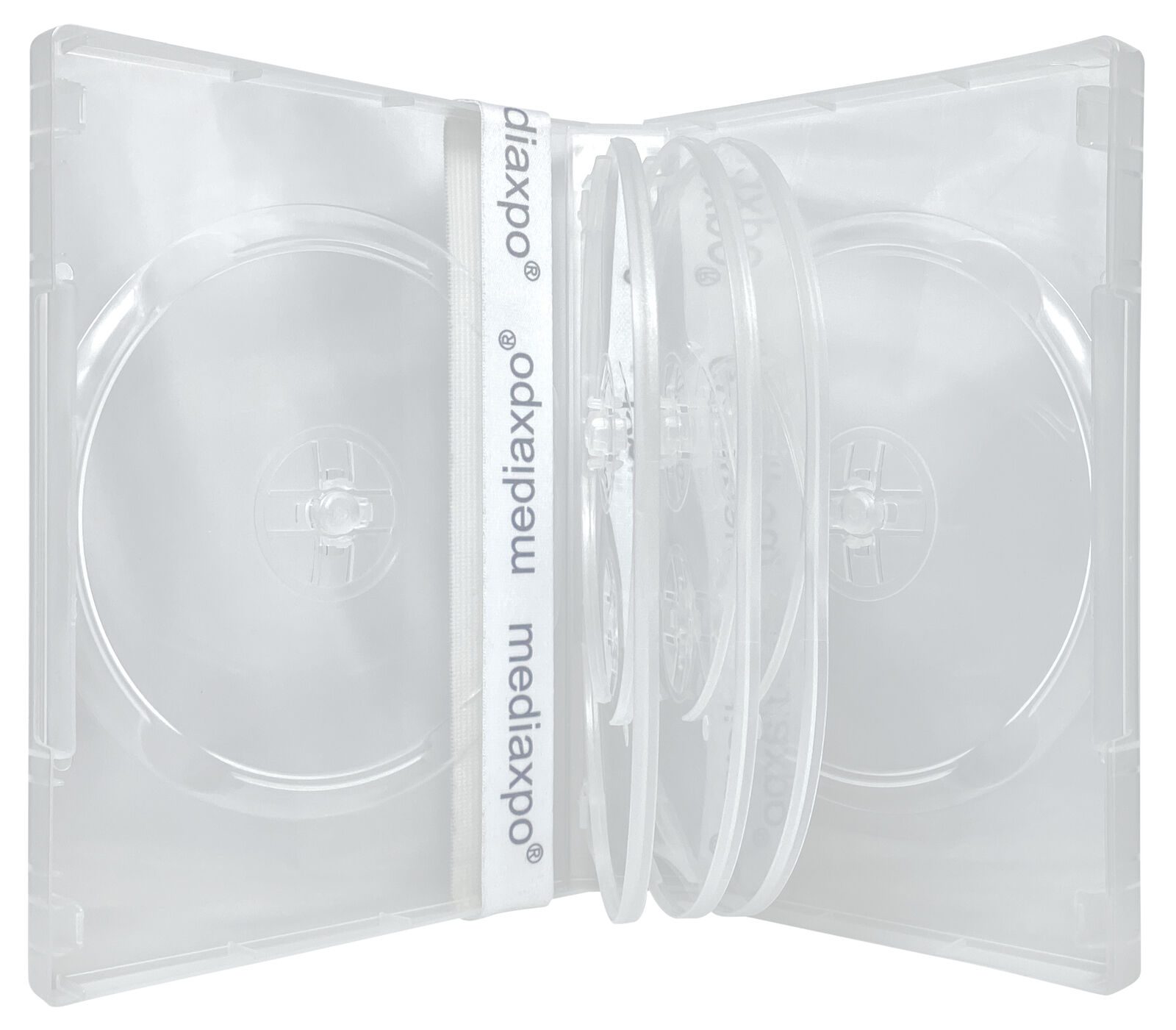 Clear 8 Disc DVD Cases Lot