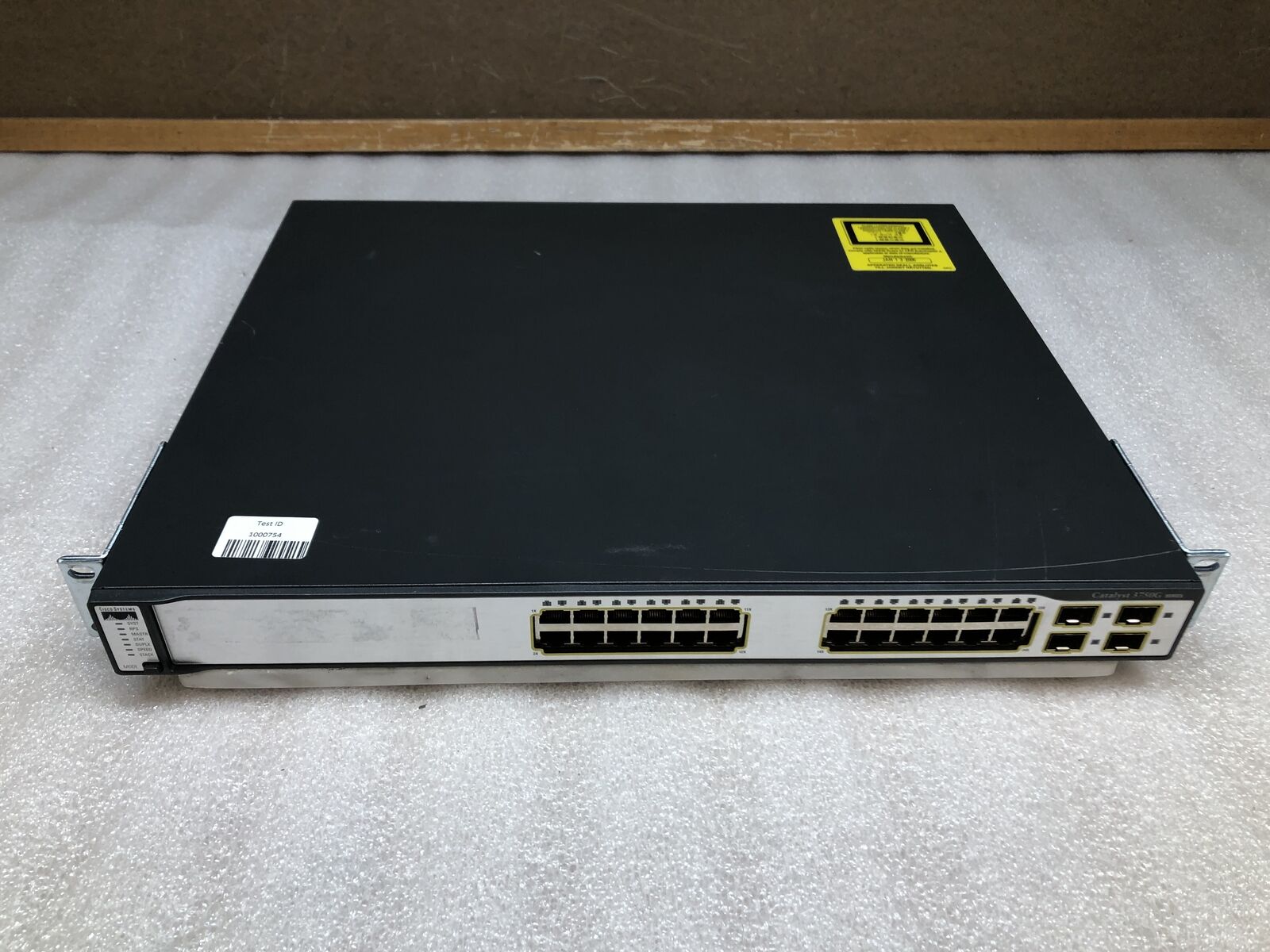 Cisco Catalyst 3750G 24-Port Gigabyte Ethernet 4xSFP Network Switch