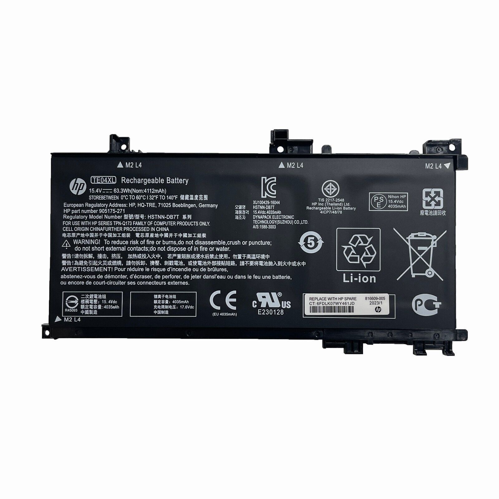 NEW OEM TE04XL Battery For HP OMEN 15-AX200NA 15-BC200NB 905175-2C1 HSTNN-DB7T
