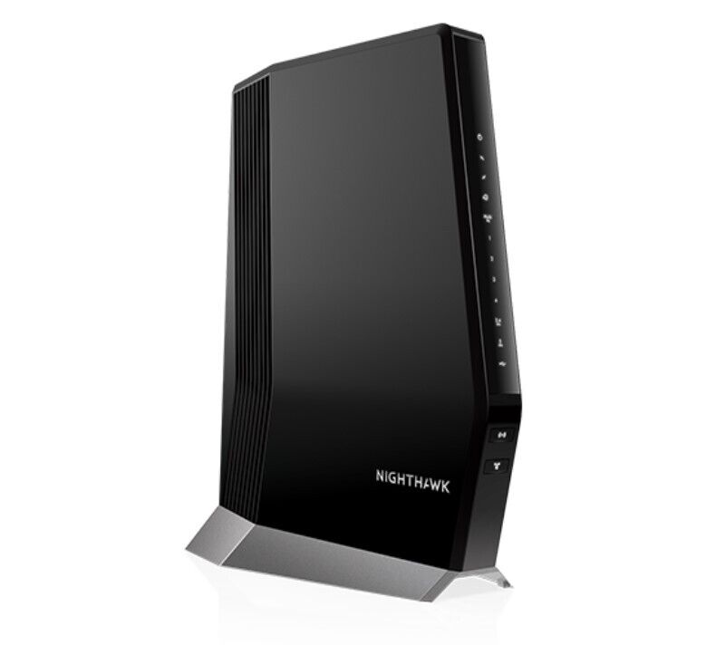 Netgear Nighthawk Cable Modem With Built-in WiFi 6 Router CAX80-100NAR - Black
