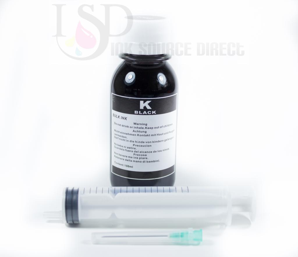 Non-OEM Premium Black Bulk Dye Refill Ink 100ml for Epson printers