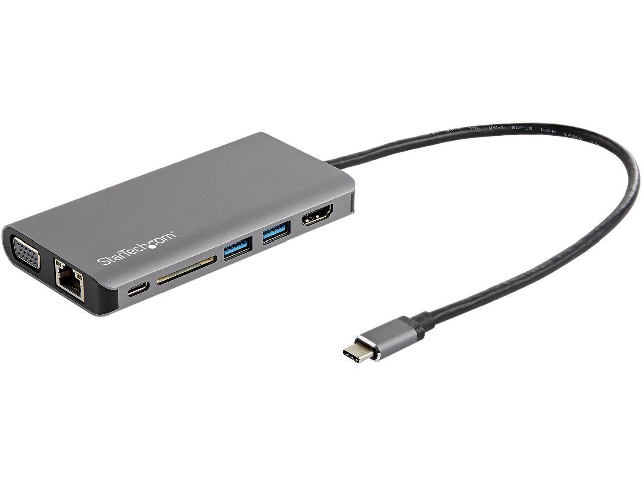 StarTech.com DKT30CHVAUSP USB-C Multiport Adapter - HDMI or VGA - 100W PD -