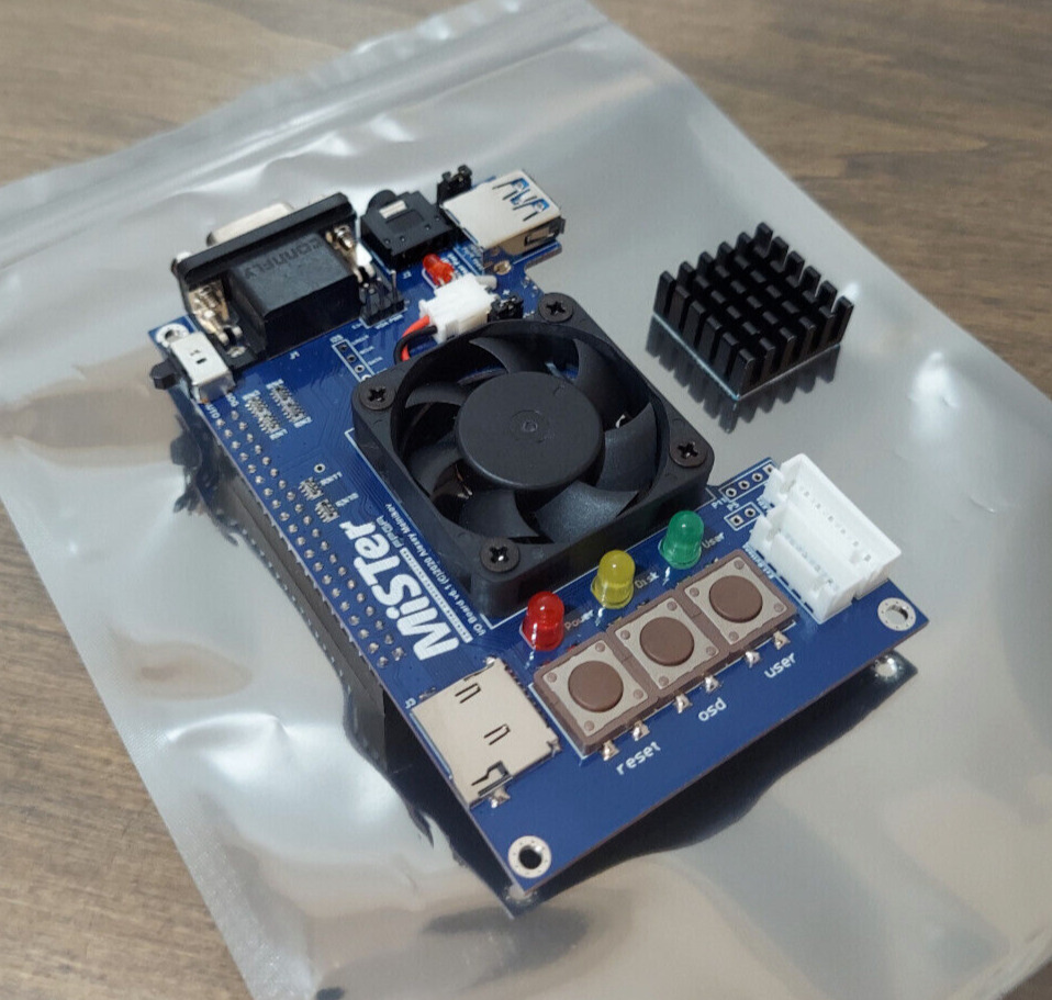 MiSTer FPGA Analog IO Board V6.1 w/ Fan and Heat Sink