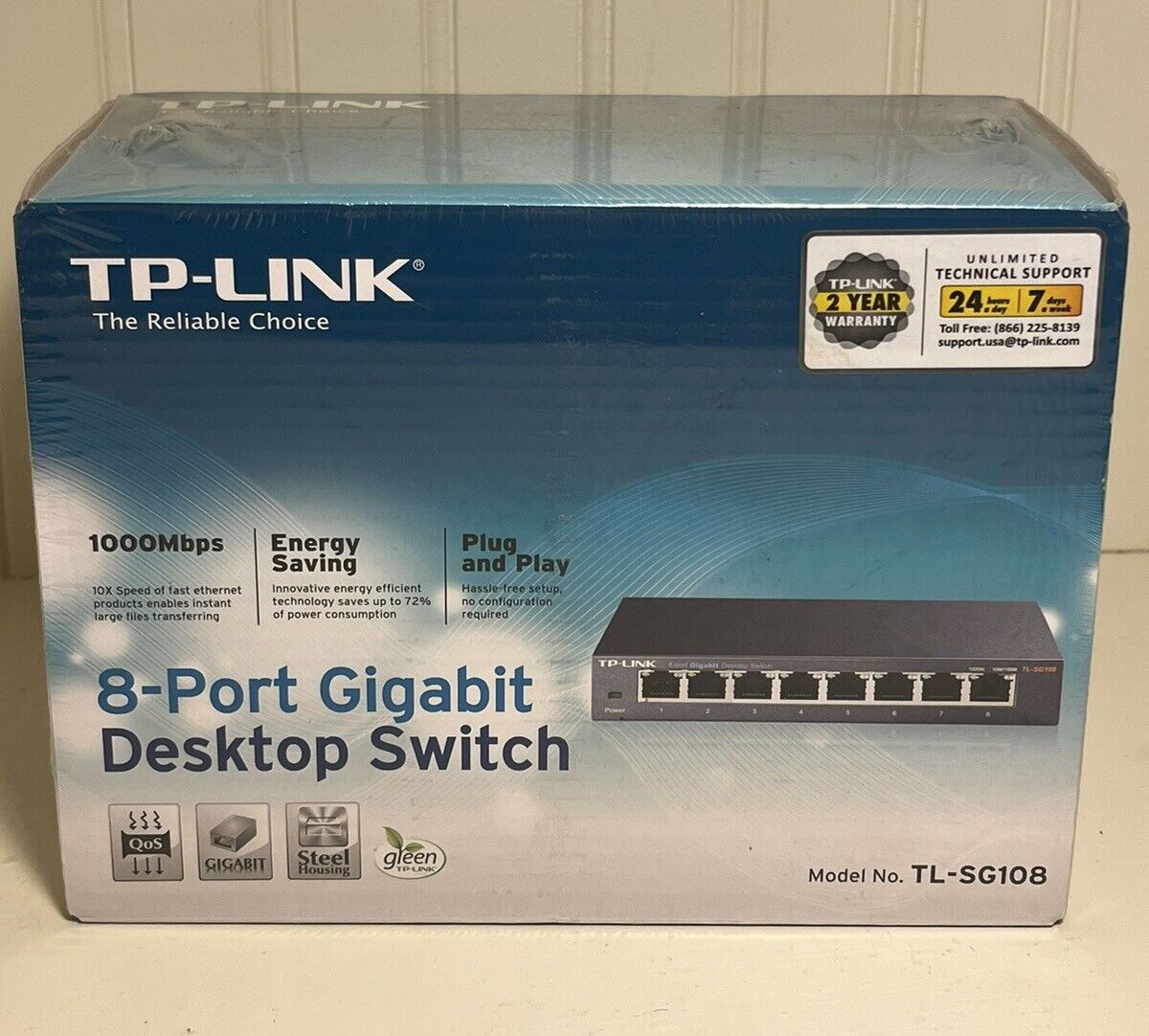 TP-LINK TP-Link (TL-SG108) External Switch Sealed