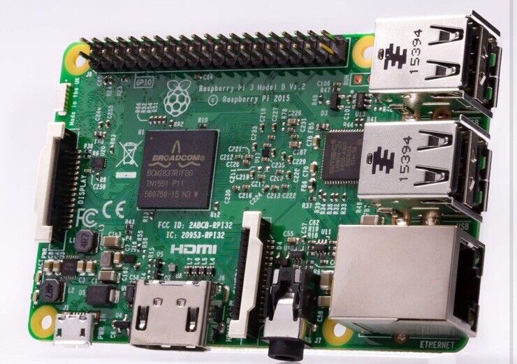 Raspberry Pi 3 Model B Quad Core 1.2ghz 64bit CPU 1gb RAM WiFi & Bluetooth 4.1