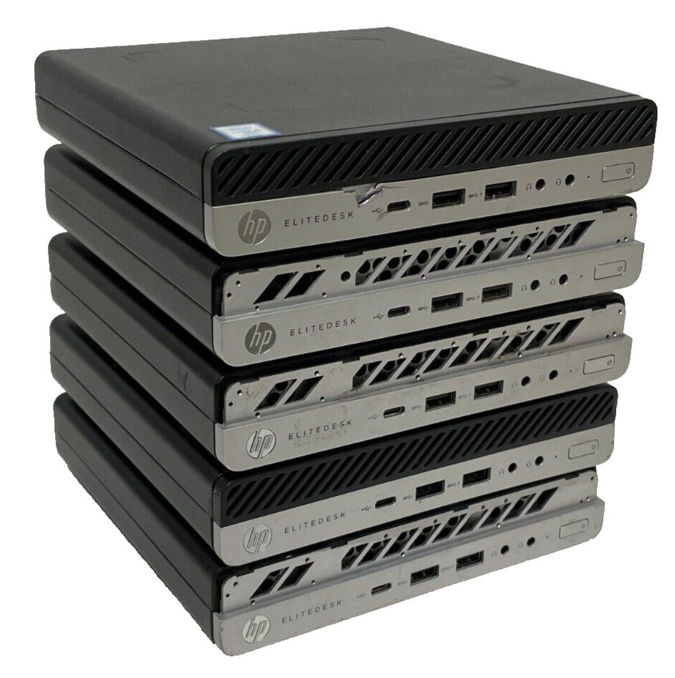 HP EliteDesk 800 G3 DM (i5-7500T 2.70GHz - 8GB RAM - NO OS/HDD) - Lot of 5