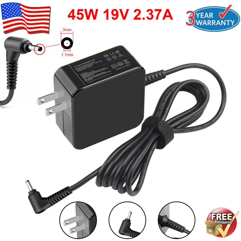 45W 19V 2.37A Laptop Charger AC Adapter For Acer Spin 3 SP314-53N 3.0*1.1mm
