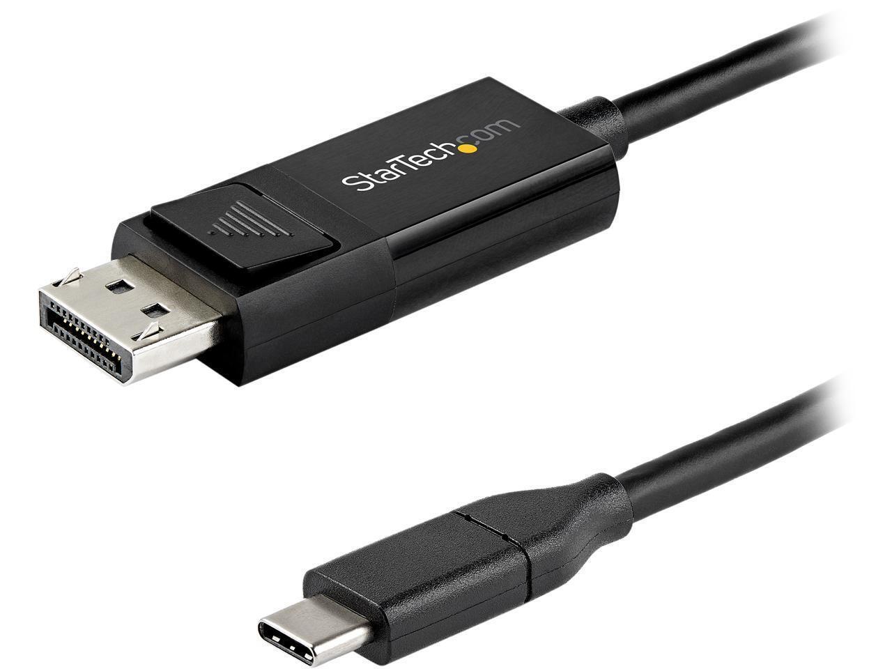 StarTech.com CDP2DP141MBD 3.3 ft. (1m) USB C to DisplayPort 1.4 Cable -
