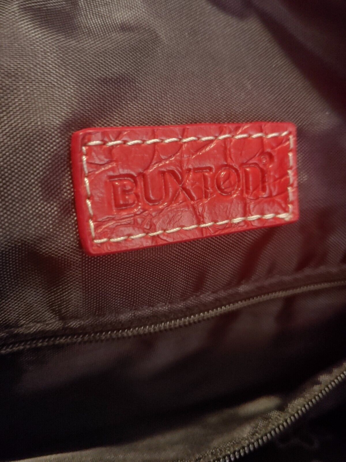 Buxton Red Croc Laptop Big Bag 