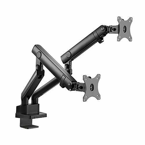 SIIG Aluminum Mechanical Dual Monitor Arm Mount - Height Adjustable Desk Mount