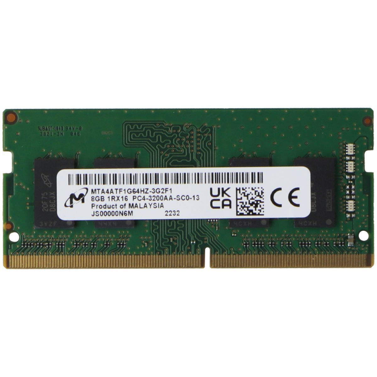 Micron (8GB) DDR4 1Rx16 (PC4-3200AA) Laptop RAM Memory MTA4ATF1G64HZ-3G2F1