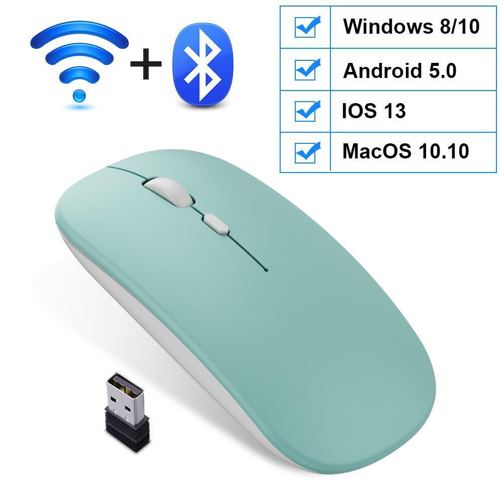 Wireless Mouse Bluetooth Rechargeable Mouse Wireless Computer Silent Mause Ergon